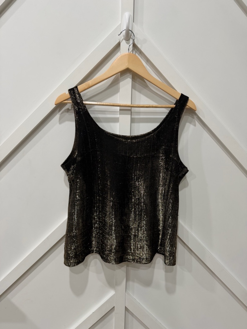 Vintage Boston Maid Black Metallic Tank Top